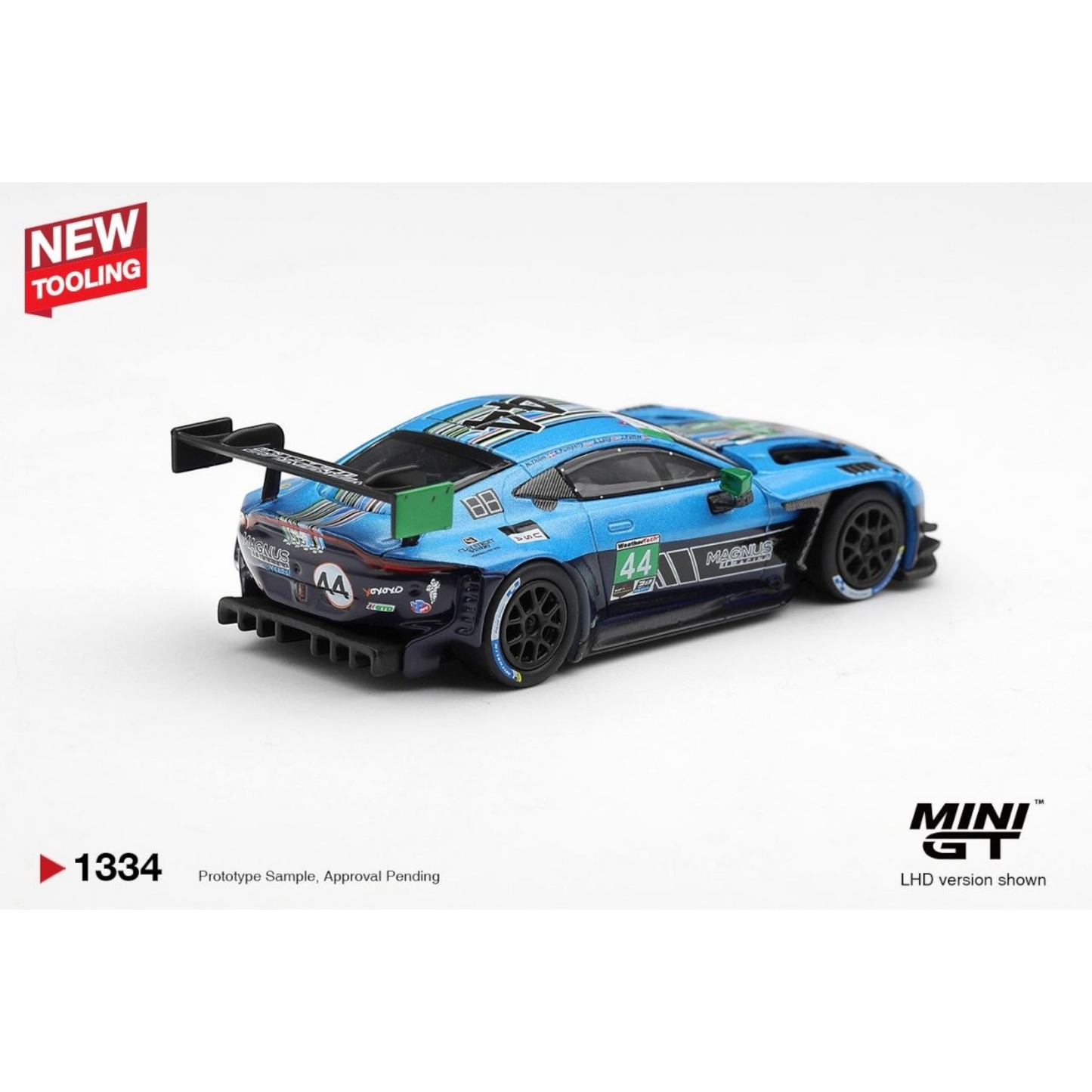Mini GT - Pre-Order - Aston Martin Vantage GT3 Evo #44 Magnus Racing 2025 IMSA Daytona 24 Hrs - MGT01334 (LHD)