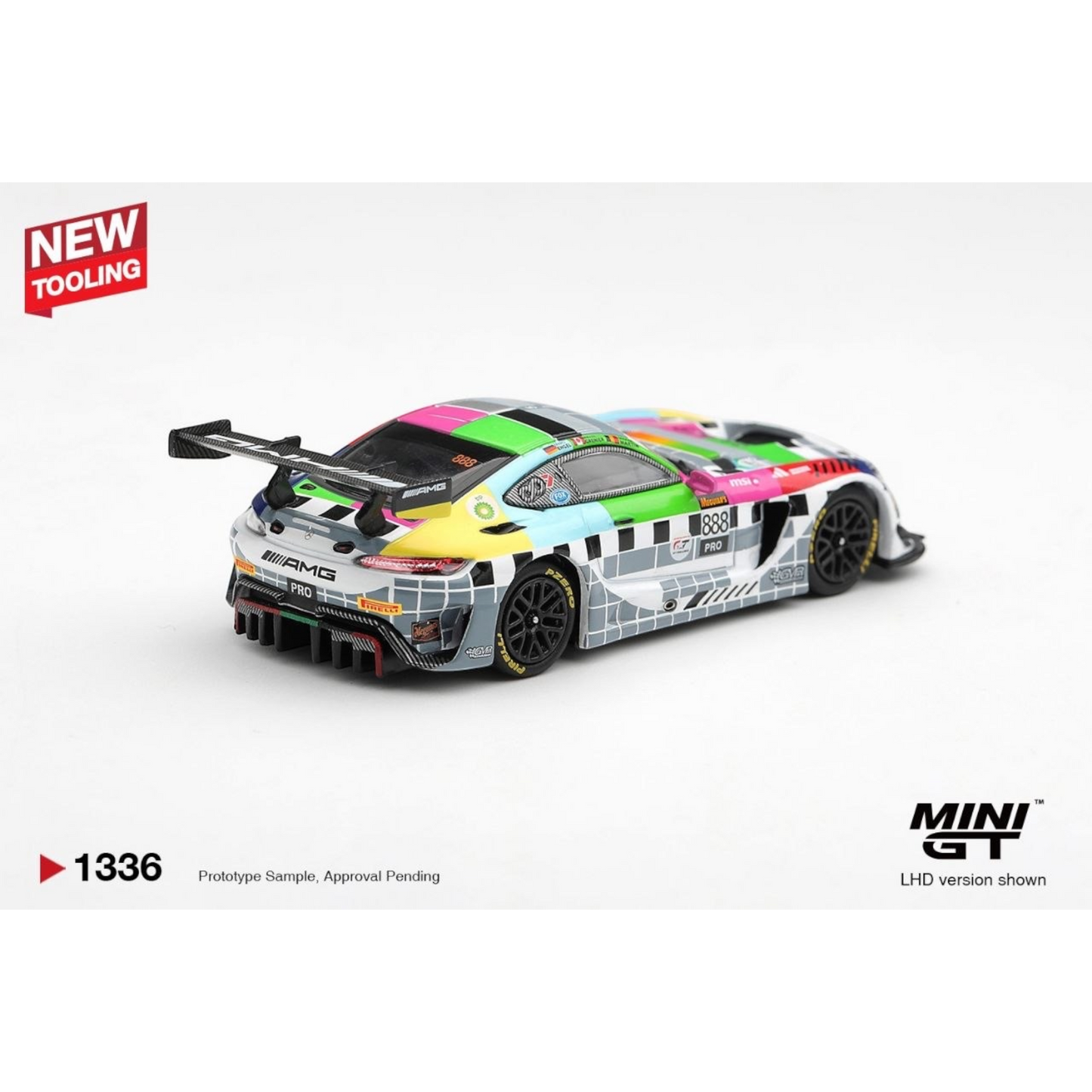 Mini GT - Pre-Order - Mercedes-AMG GT3 #888 Mercedes-AMG Team GMR Meguiar´s Bathurst 12 Hour 2025 - MGT01336 (LHD)