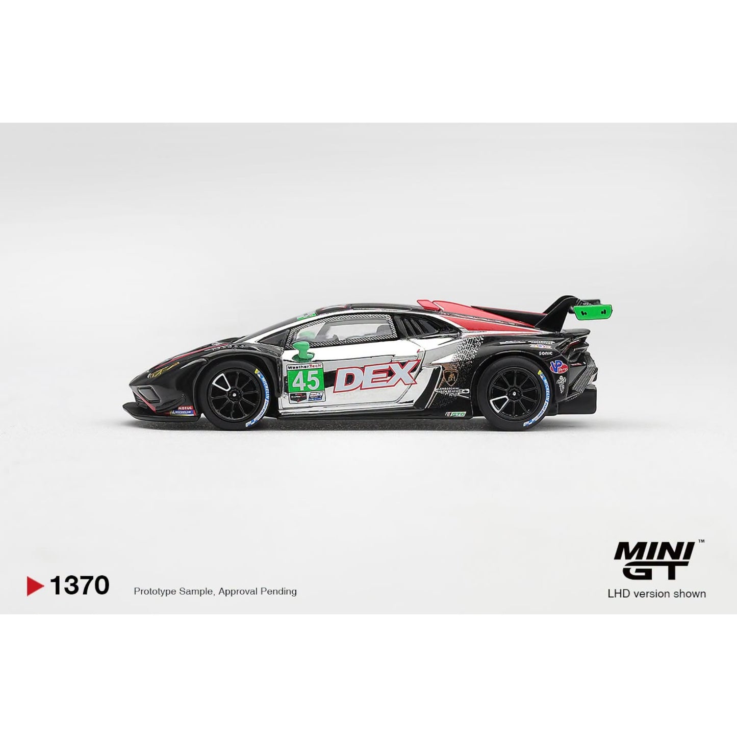 Mini GT - Pre-Order - Lamborghini Huracan GT3 EVO2 #45 DEX Wayne Taylor Racing - Mini GT - Pre-Order - Lamborghini Huracan GT3 EVO2 #45 DEX Wayne Taylor Racing 2025 IMSA Chevrolet Grand Prix Class Winner - MGT01370 (LHD) (LHD)