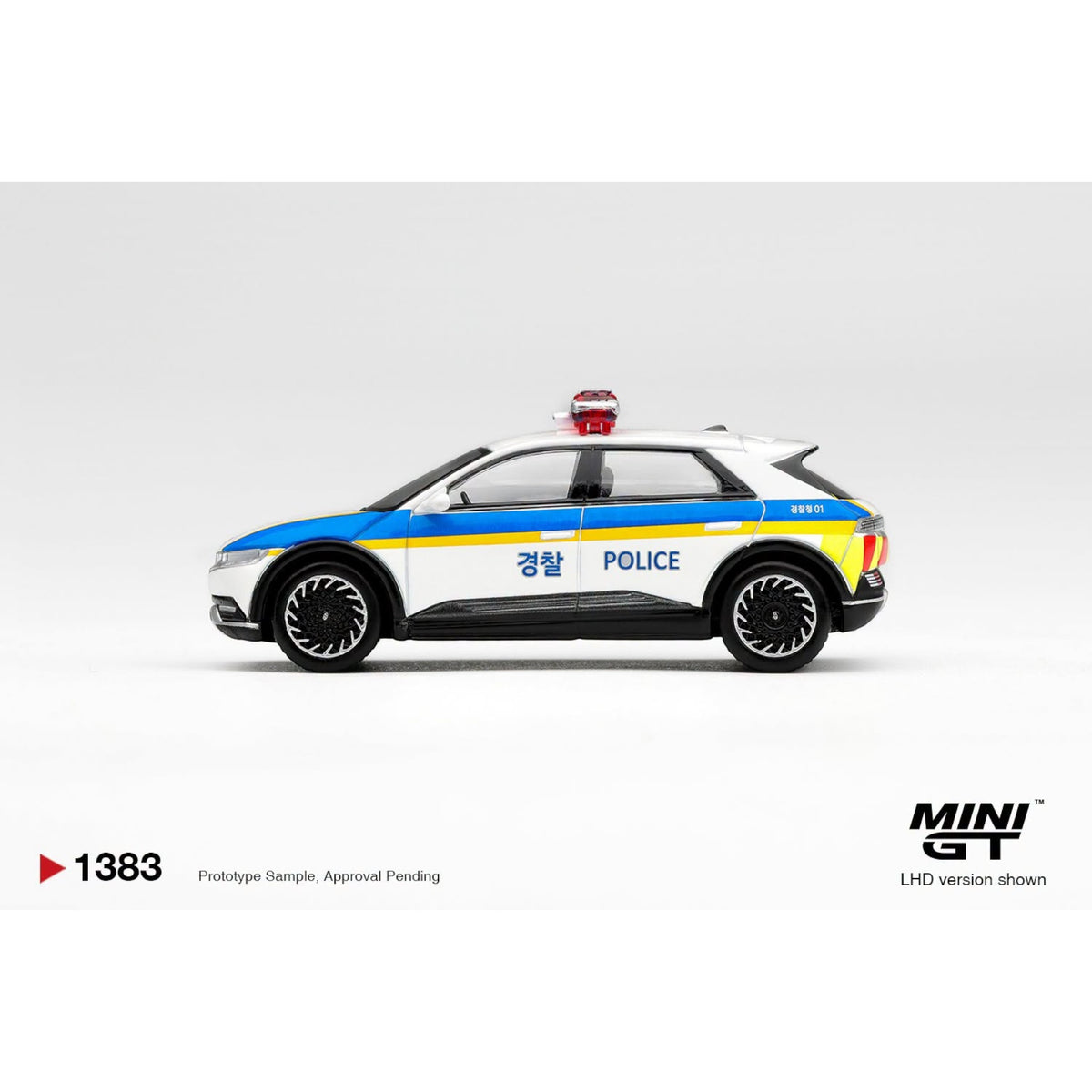 Mini GT - Pre-Order - Korean Car Collection- Hyundai Ioniq 5 Police Car - MGT01383 (LHD)