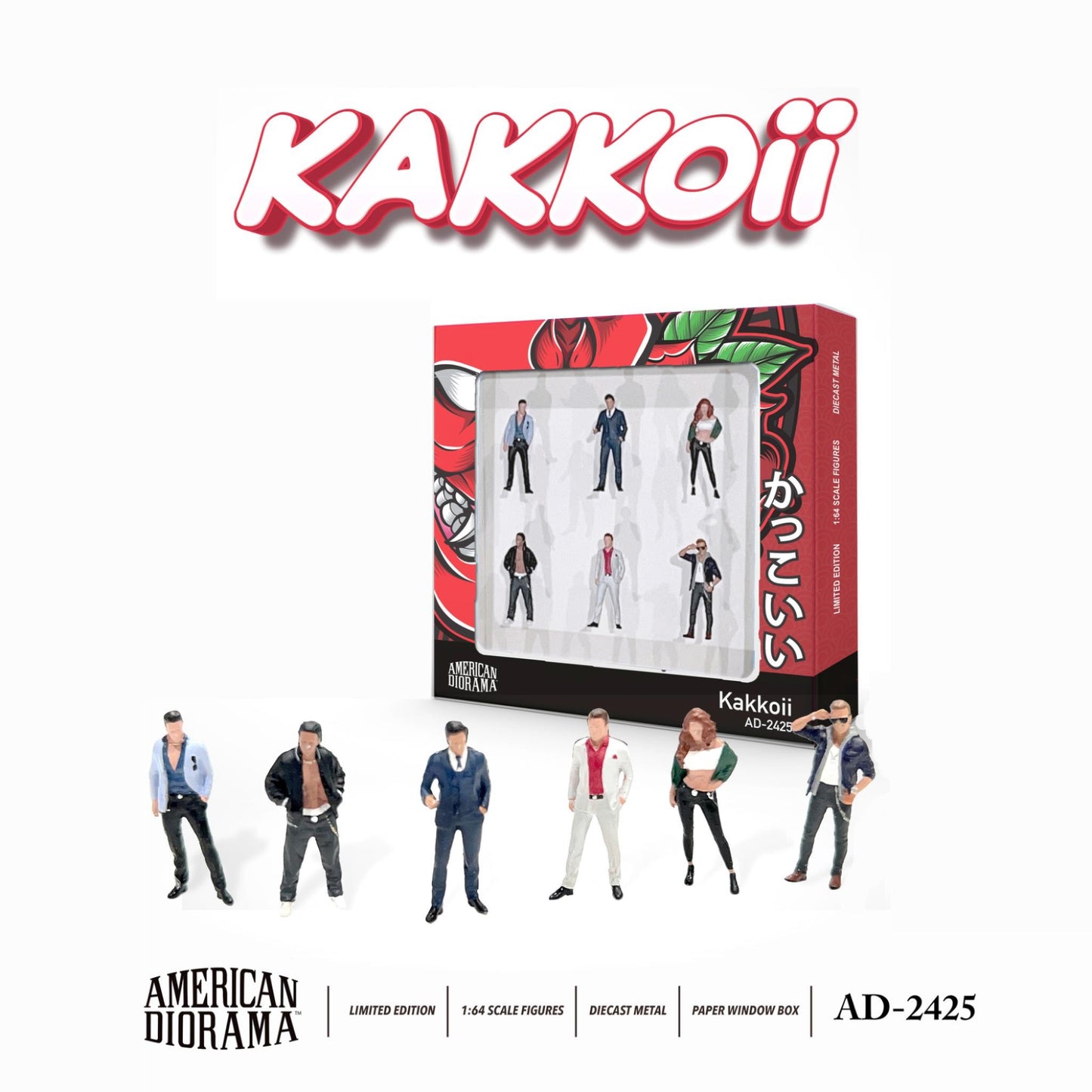 American Diorama x Mini-GT - Pre-Order - Kakkoii Figure Set - AD-2425
