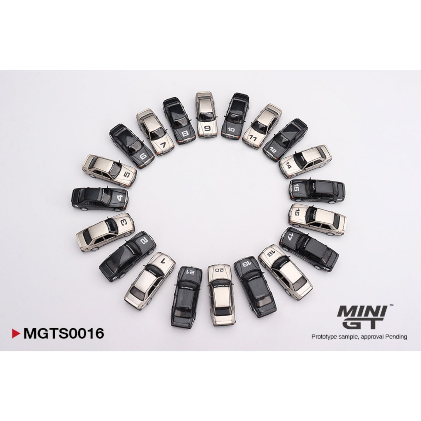 Mini GT - Pre-Order - MERCEDES-BENZ 190 E 2.3-16 NÜRBURGRING RACE OF CHAMPIONS SET LIMITED EDITION 1984 - MGTS0016