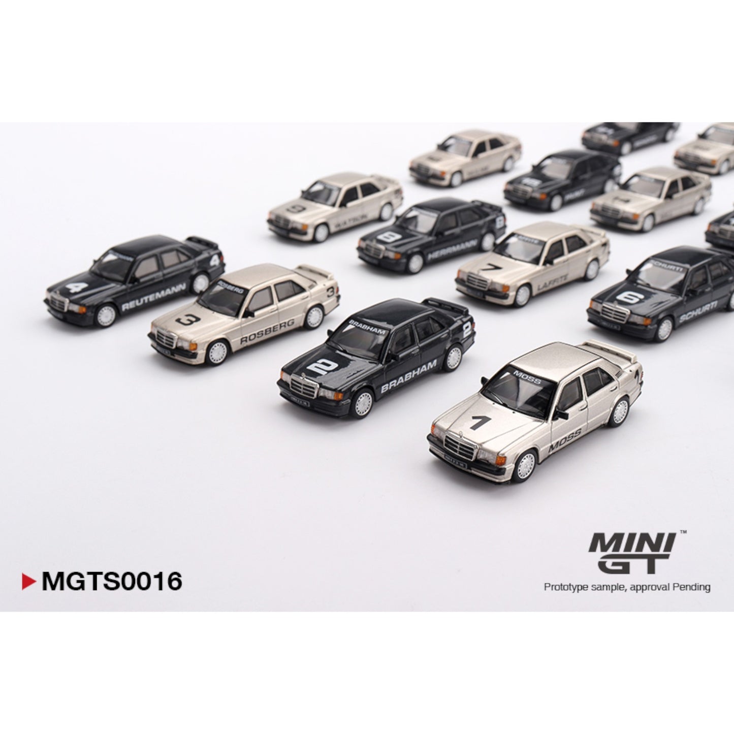 Mini GT - Pre-Order - MERCEDES-BENZ 190 E 2.3-16 NÜRBURGRING RACE OF CHAMPIONS SET LIMITED EDITION 1984 - MGTS0016