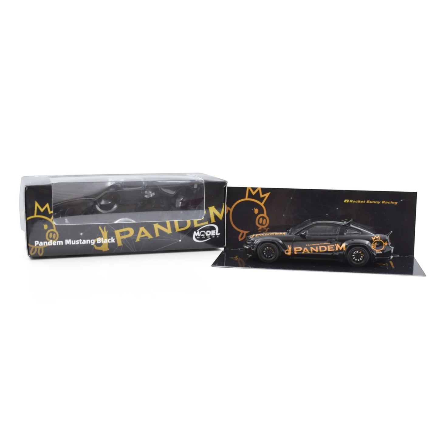 ModelModel - Pre-Order - Pandem Mustang, black - MM64-PM-002