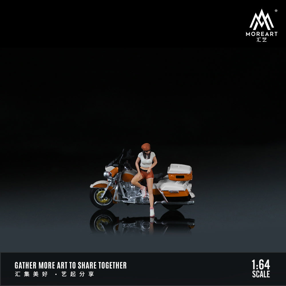 MoreArt - Pre-Order - Harley Cruiser Motorcycle Doll Set - Resin - MO222115
