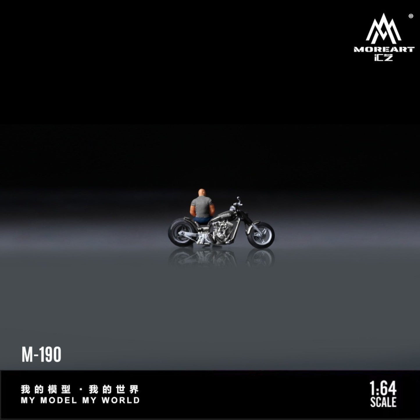 Pre-Order bis 13.09.2025 - MoreArt - Harley Muscle Man Motorcycle Figure - MO222190