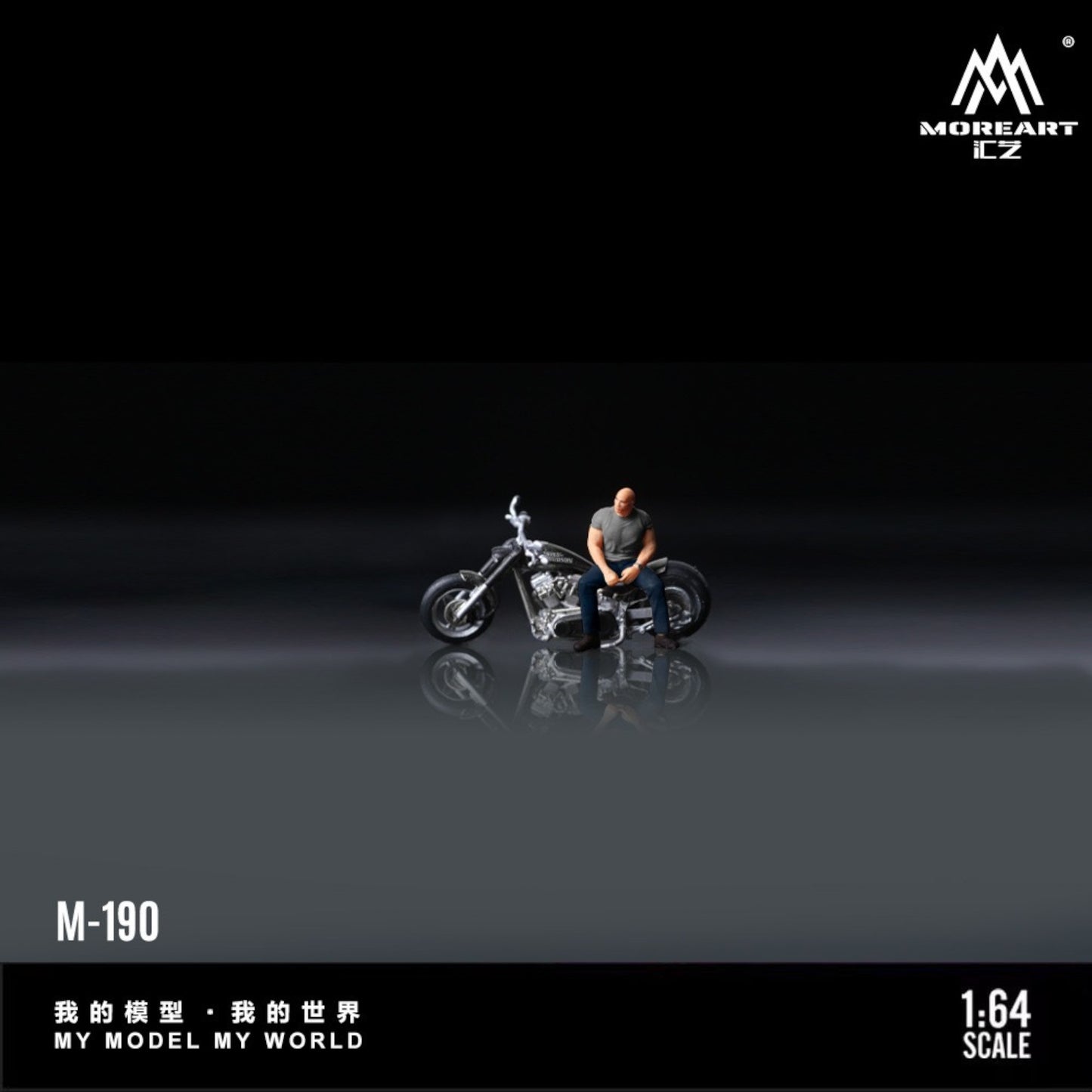 MoreArt - Pre-Order - Harley Muscle Man Motorcycle Figure - Resin - MO222190