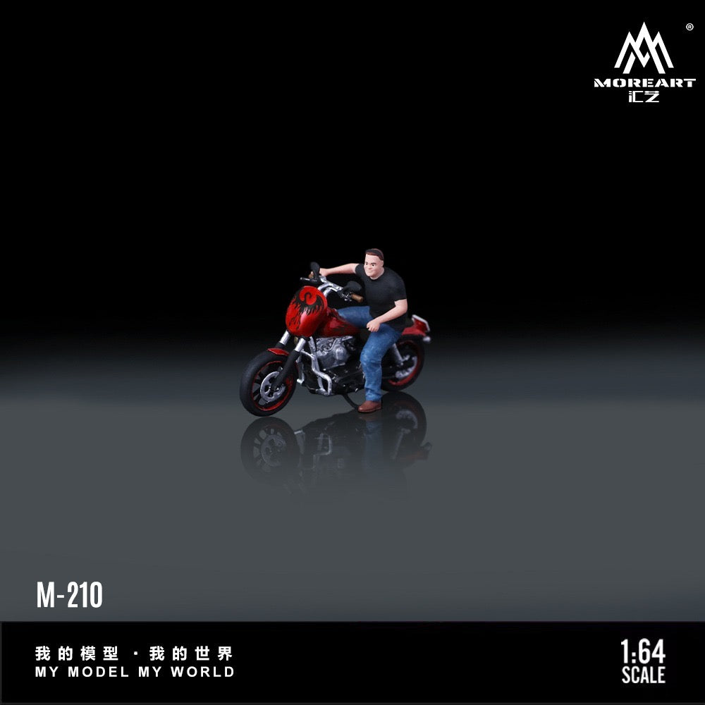Pre-Order bis 06.12.2025 - MoreArt - Flame Red Cruise Motorcycle Figure - Resin - MO222210