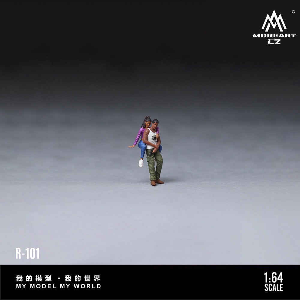 MoreArt - Pre-Order - GTA Style Gangster Couple Figure Set - Resin - MO223101
