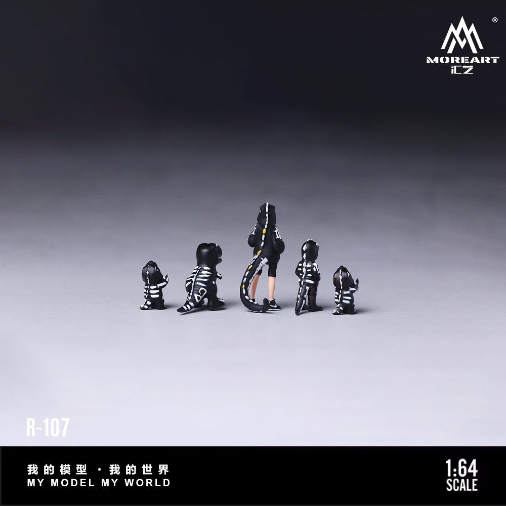 MoreArt - Pre-Order - Bone Dragon Family Figur Set - Resin - MO223107