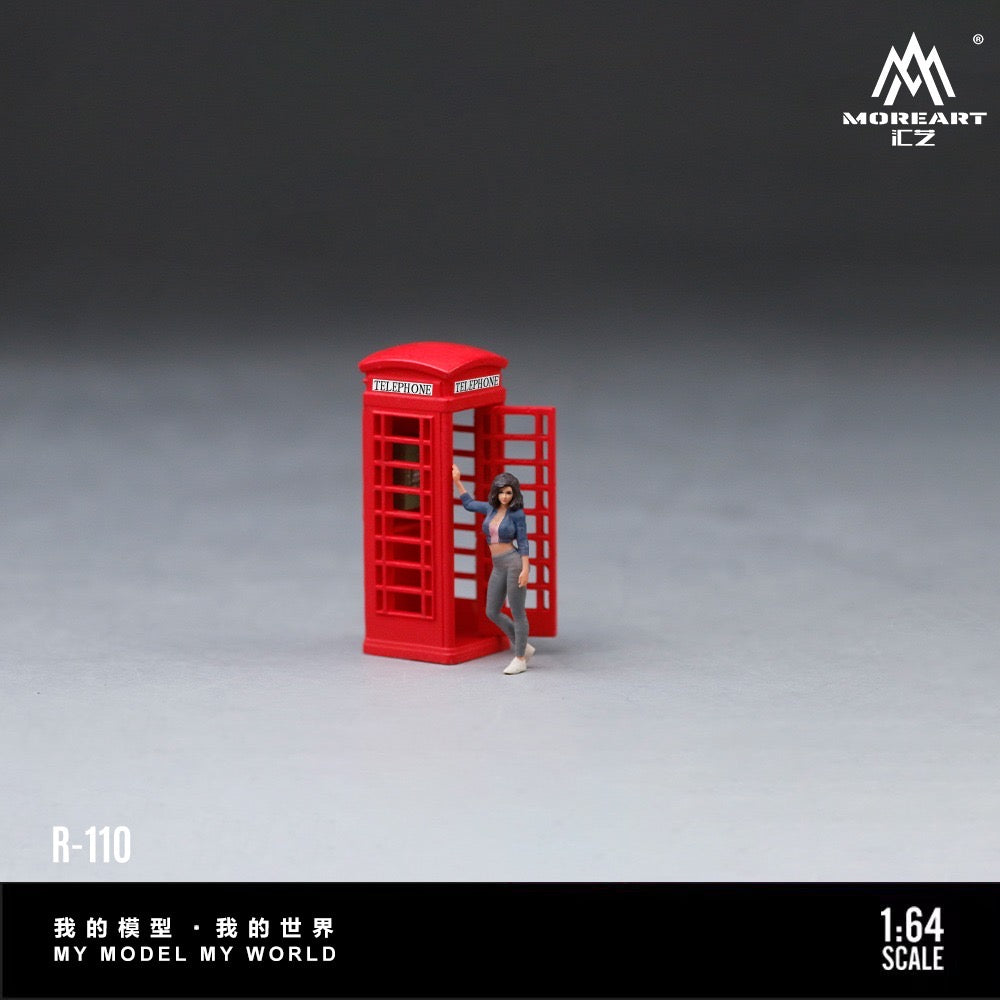 MoreArt - Pre-Order - Telephone Booth Street Shoot Girle Figure Set - Resin - MO223110