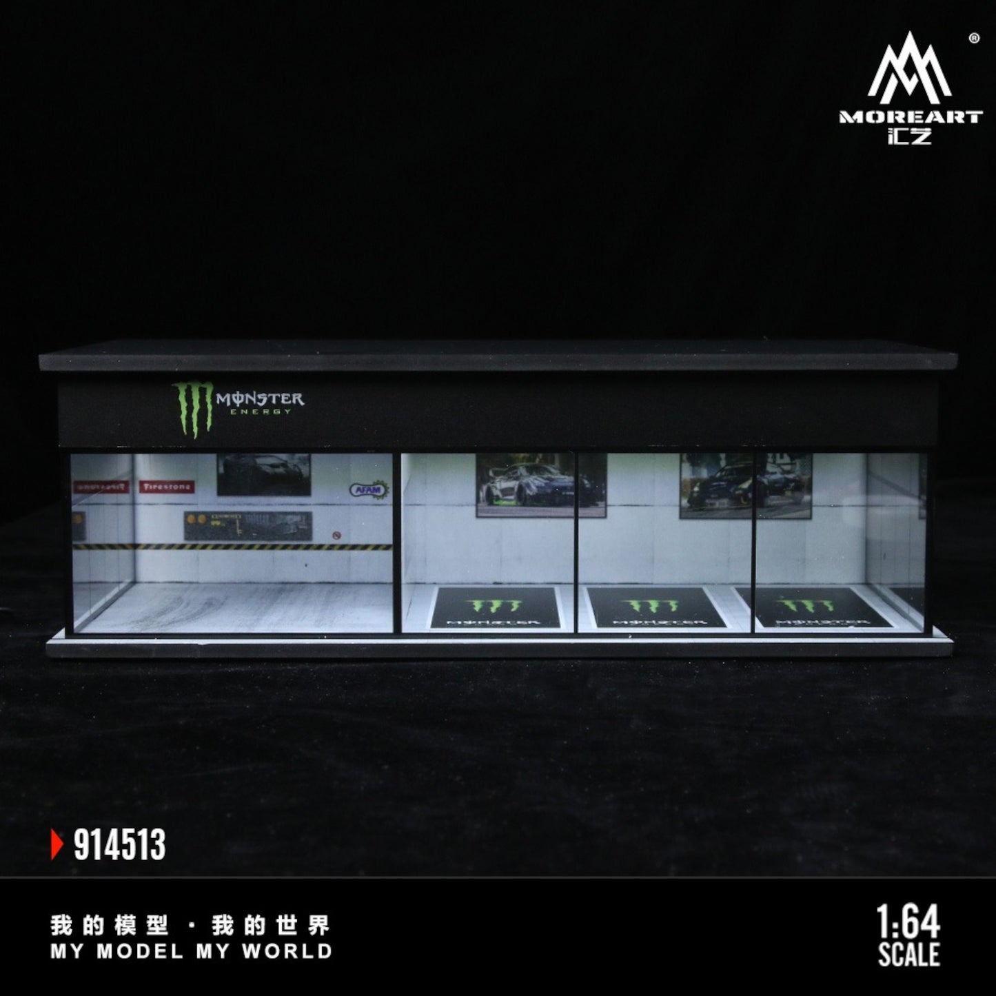 Pre-Order bis 28.08.2025 - MoreArt - Monster Exhibition Hall Diorama mit Beleuchtung - MO914513