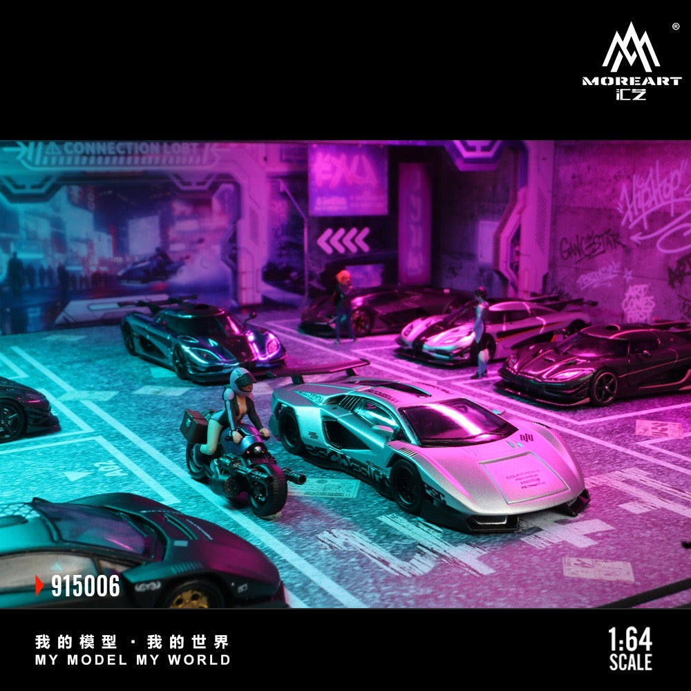 MoreArt - Pre-Order - Underground Parking Garage Series Diorama - mit Beleuchtung - MO915006