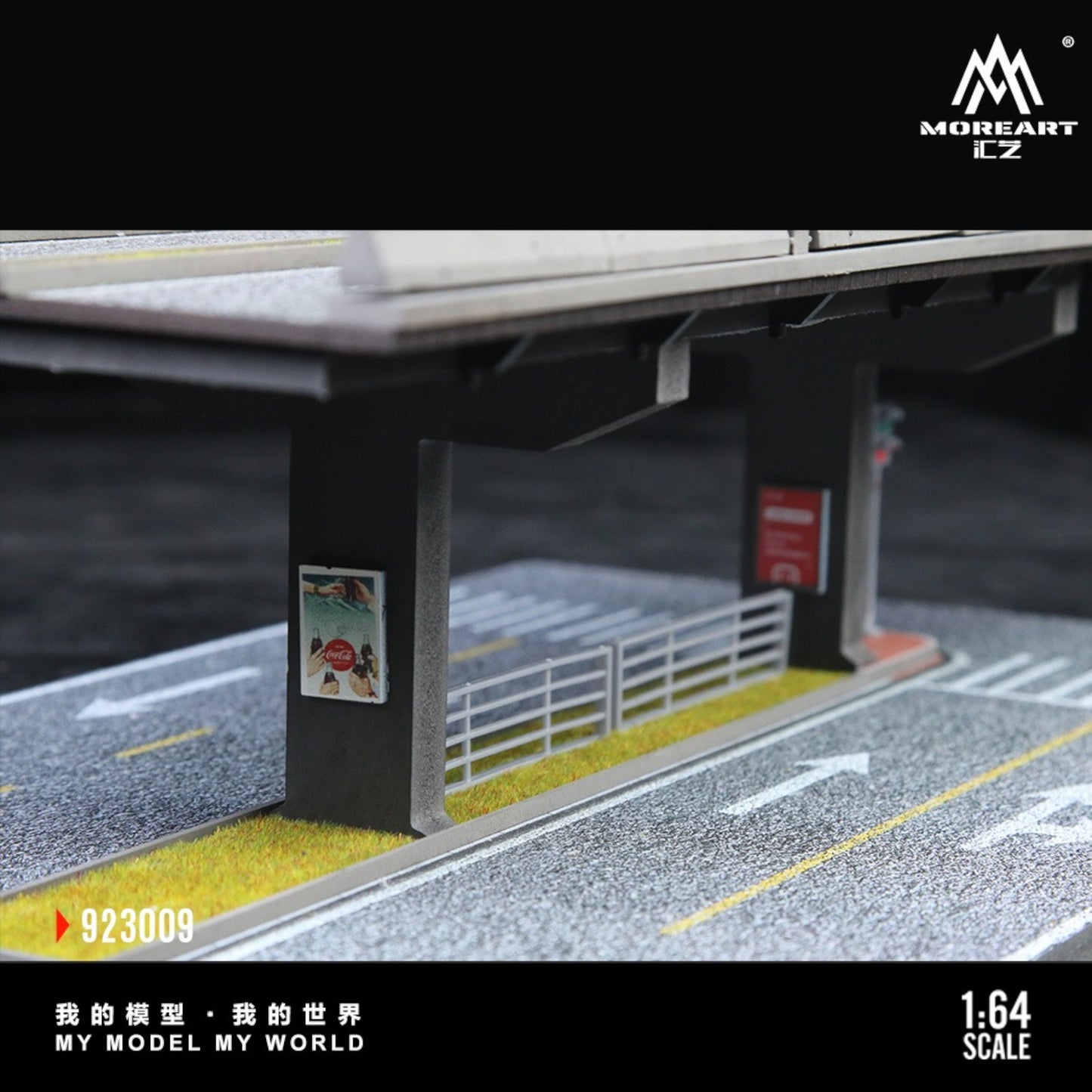 Pre-Order bis 26.08.2025 - MoreArt - Steel Frame Structure Series Parking Scene Diorama - MO923009