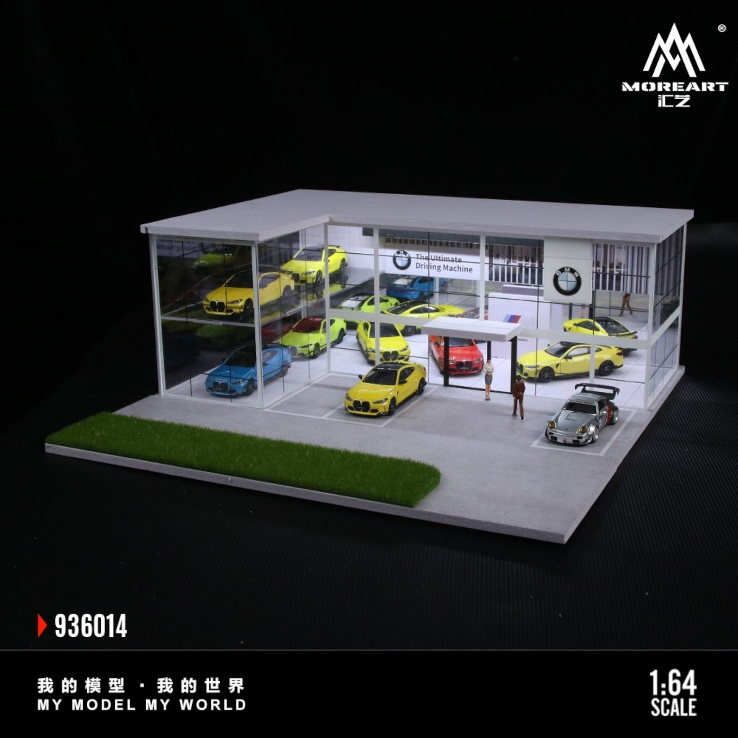 MoreArt - Pre-Order - Diorama BMW Store mit Beleuchtung - MO936014