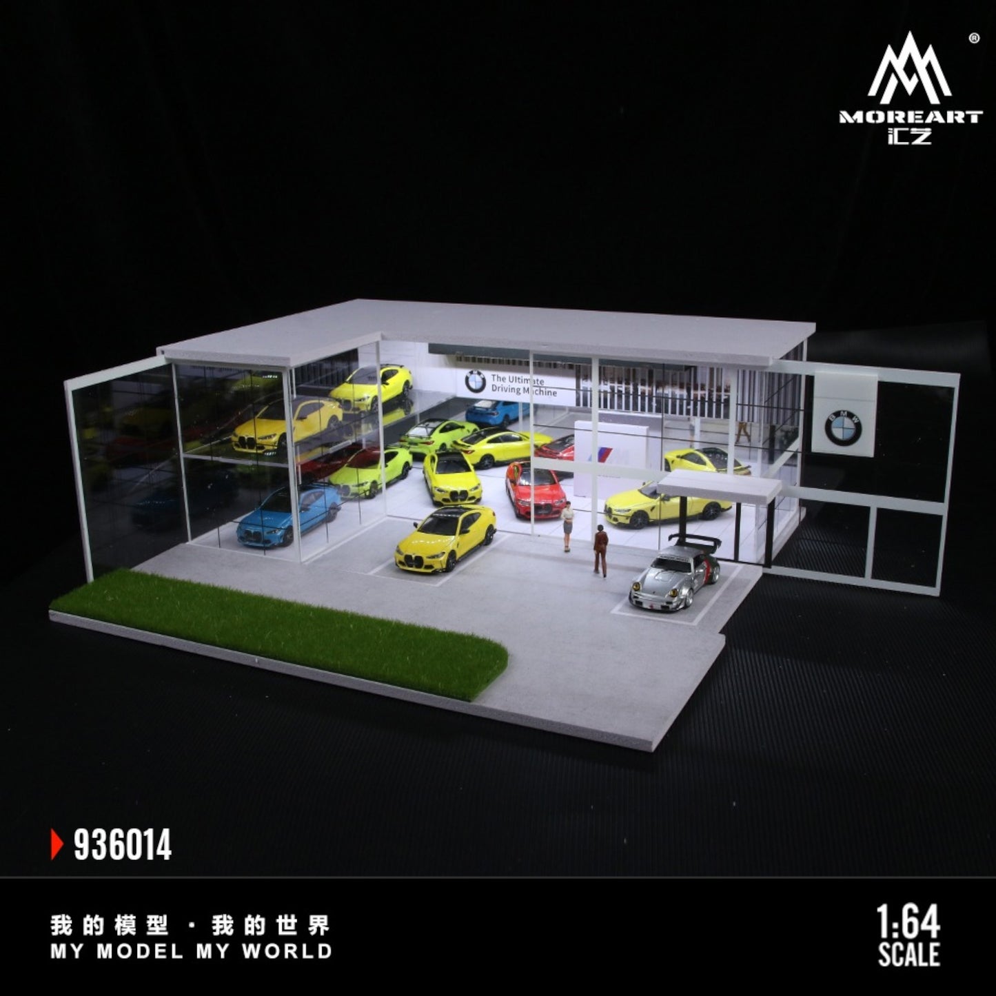 MoreArt - Pre-Order - Diorama BMW Store mit Beleuchtung - MO936014