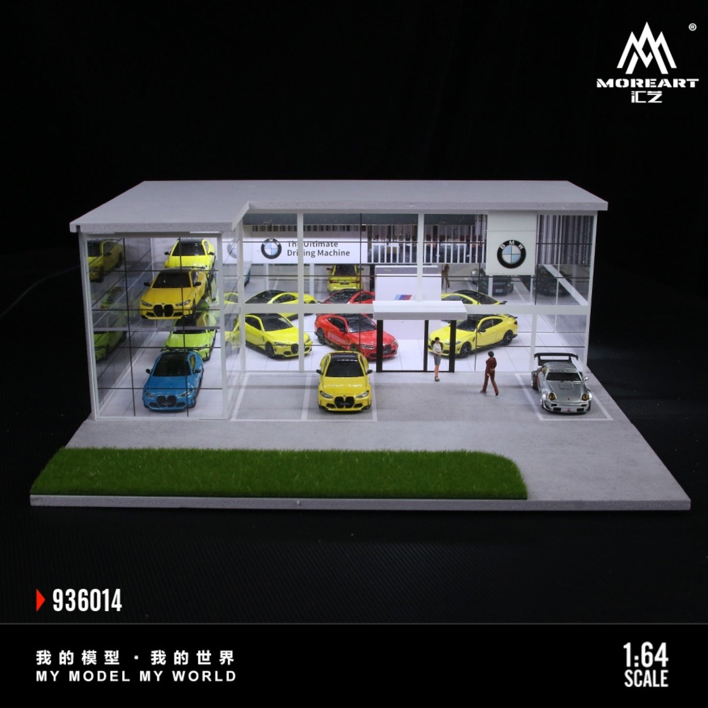 MoreArt - Pre-Order - Diorama BMW Store mit Beleuchtung - MO936014