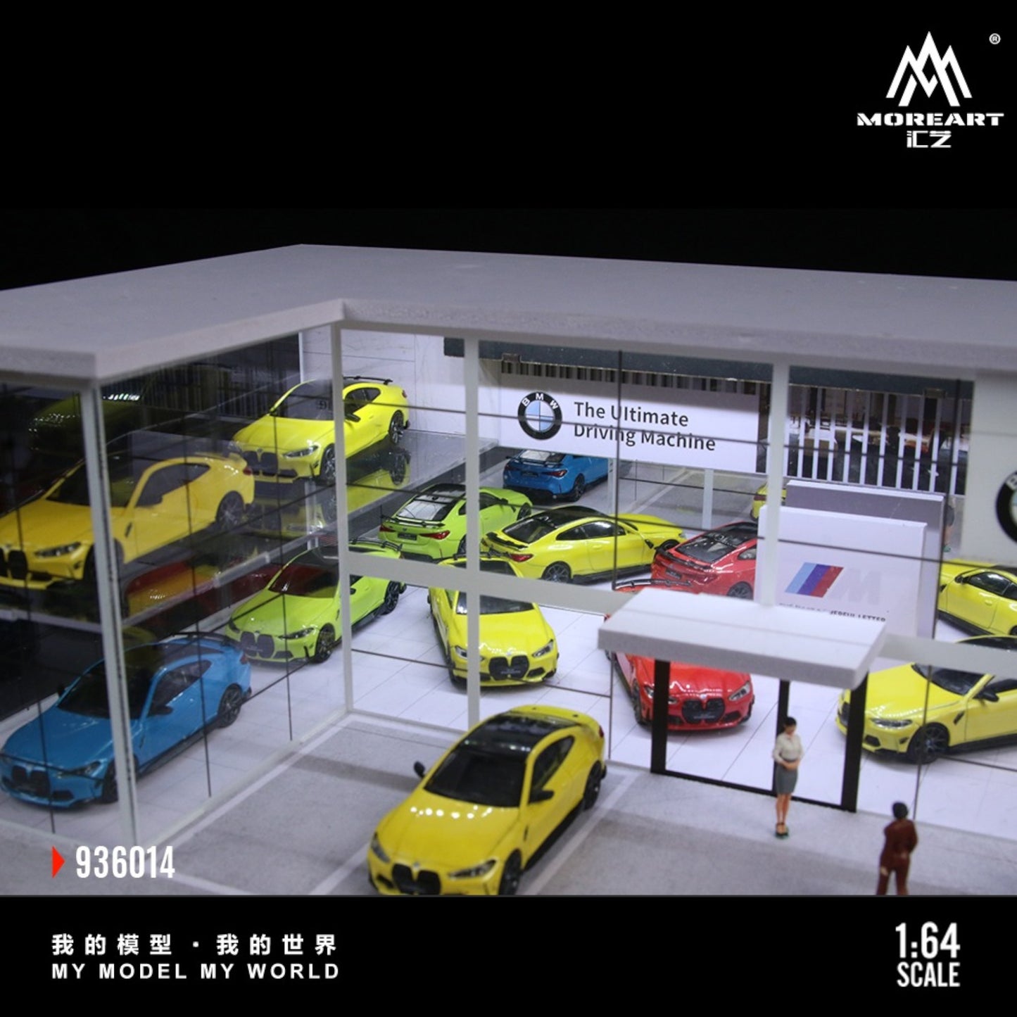 MoreArt - Pre-Order - Diorama BMW Store mit Beleuchtung - MO936014
