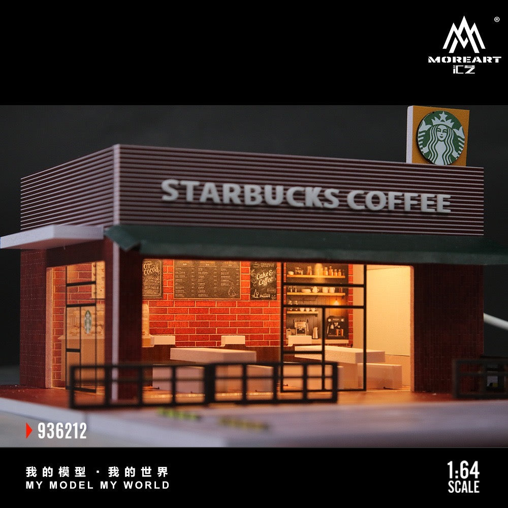 MoreArt - Pre-Order - Starbucks Store Diorama mit Beleuchtung - MO936212