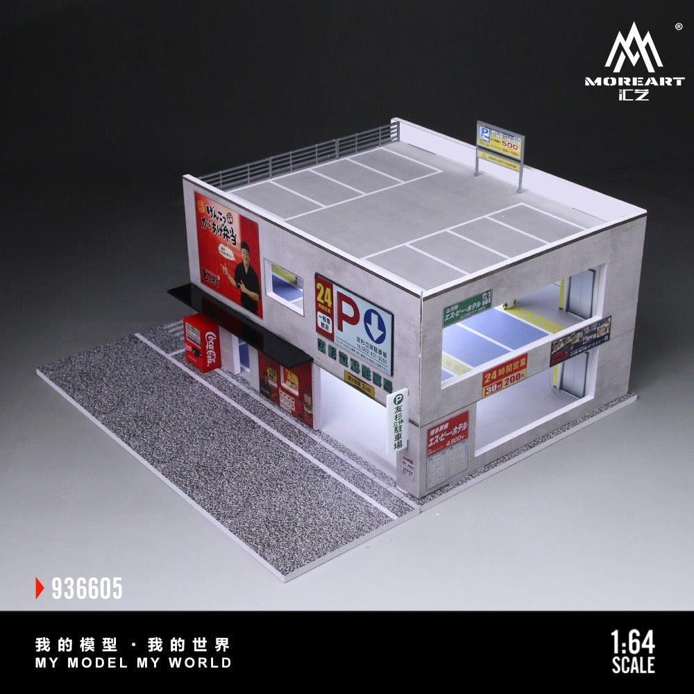 MoreArt - Pre-Order - Japanese Parking Building Diorama mit Beleuchtung - MO936605