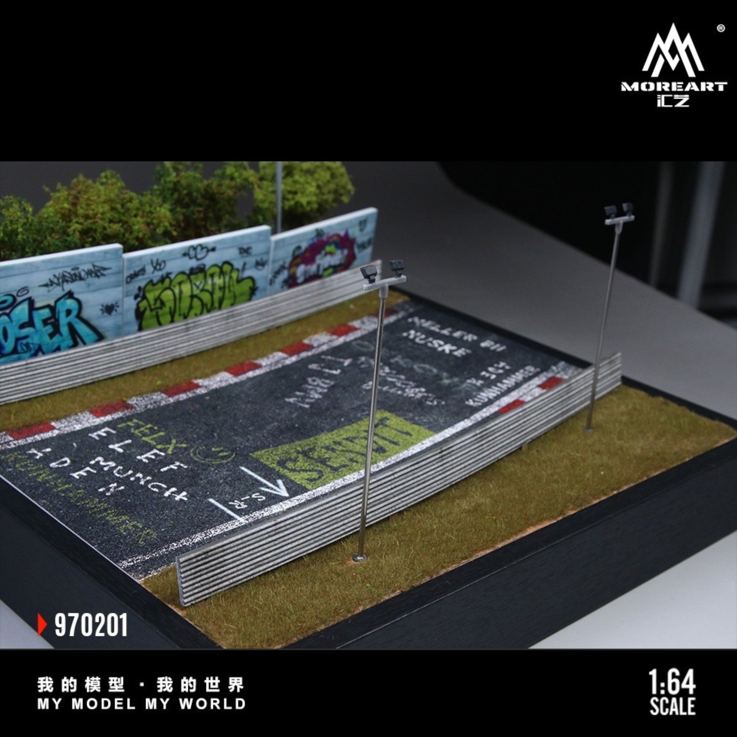 MoreArt - Pre-Order - Nürburgring Circuit 02 Edition Diorama mit Beleuchtung - MO970201