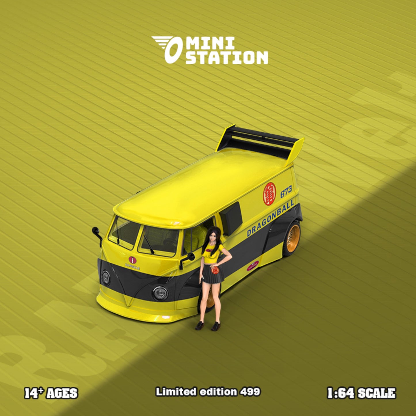 MiniStation - Pre-Order - RWB Volkswagen T1 VAN mit Figur - Dragonball