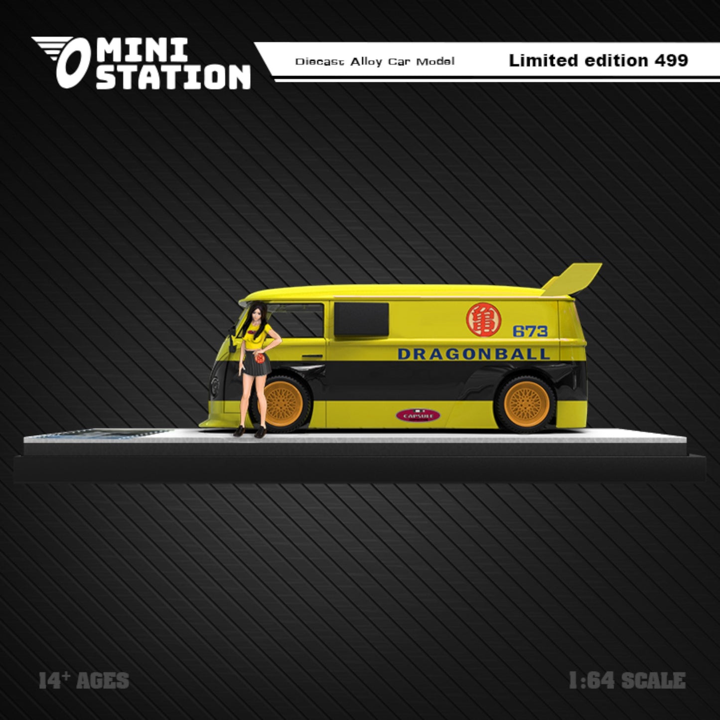 MiniStation - Pre-Order - RWB Volkswagen T1 VAN mit Figur - Dragonball