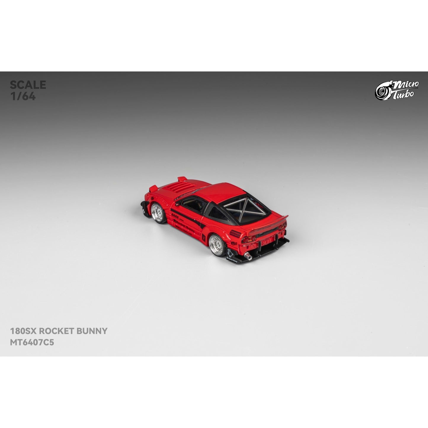 MicroTurbo - Pre-Order - Rocket Bunny 180SX, metallic red - MT6407C5