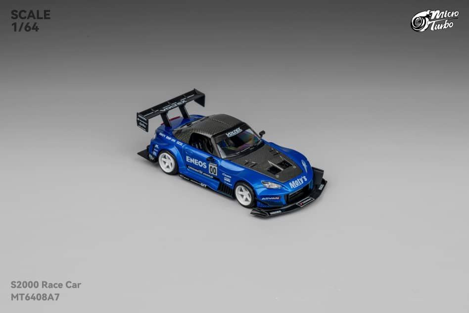 MicroTurbo - Pre-Order - Custom S2000 Racing, Candy Blue - MT6408A7