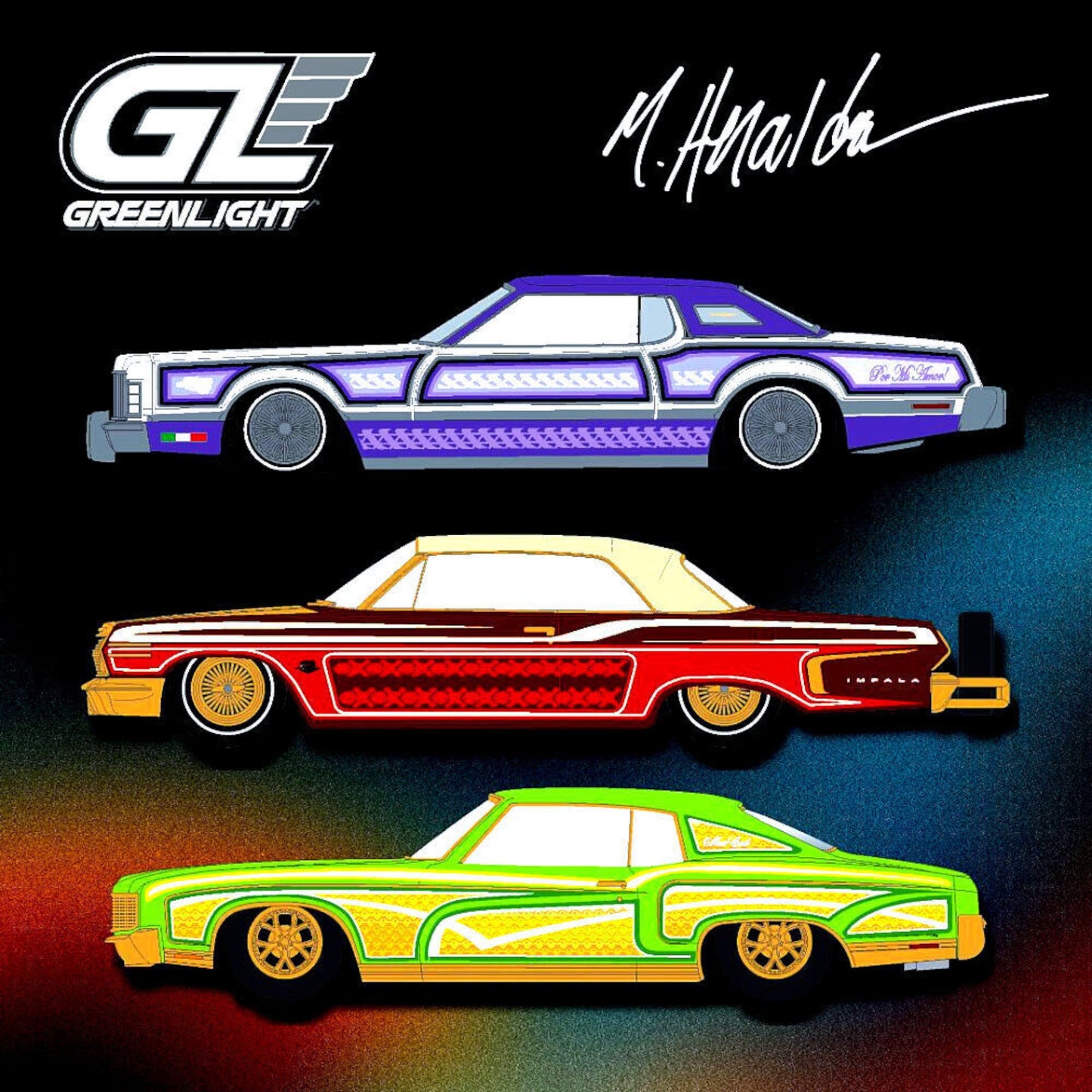 Greenlight - Pre-Order - Ford Thunderbird Lowrider – Michael Heralda Special Edition - 2020003