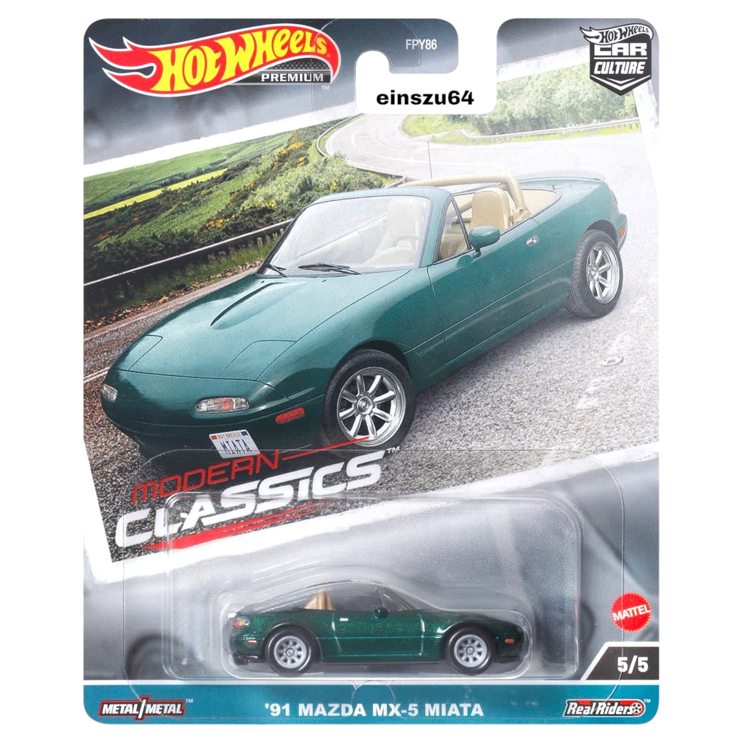 Hot Wheels 2023 - Modern Classics - ´91 Mazda MX-5 Miata - HKC68 - 1:64