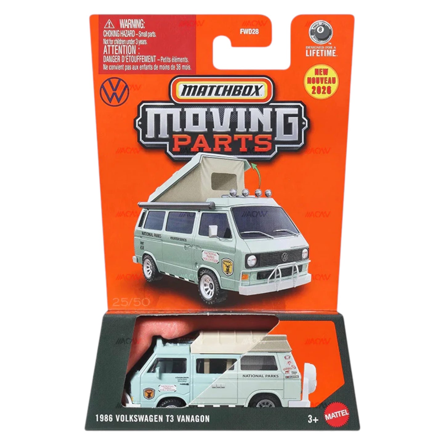 Matchbox 2026 - Pre-Order - Moving Parts - 1986 Volkswagen T3 Vanagon