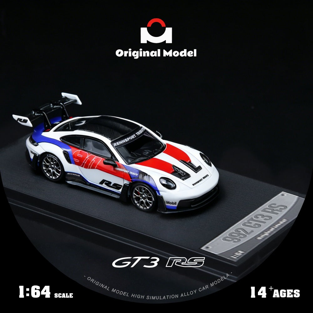 Original Model - Pre-Order - 911 GT3 RS Red & Blue Embroidery - OM644649