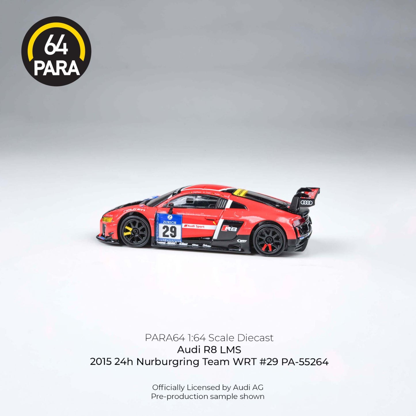 PARA64 - Pre-Order - Audi R8 LMS - 2015 24h Nurburgring Team WRT #29 - PA-55264