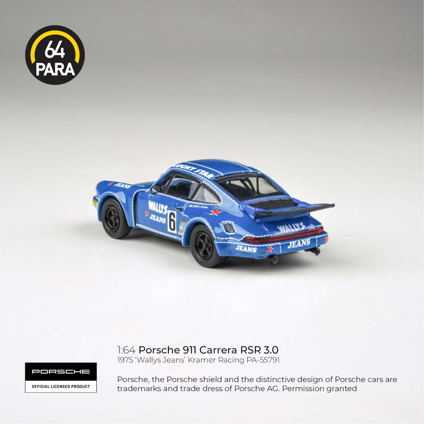 PARA64 - 1974 Porsche 911 3.0 RSR Wally's Jeans, blue - PA-55791 (LHD)