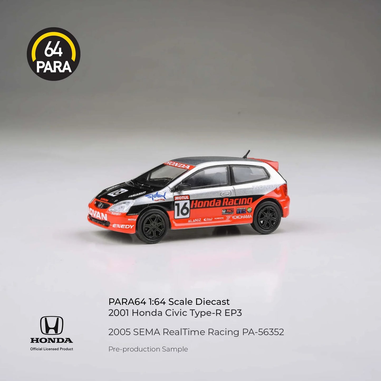 PARA64 - Pre-Order - Honda Civic SEMA RealTime Racing - PA-56352
