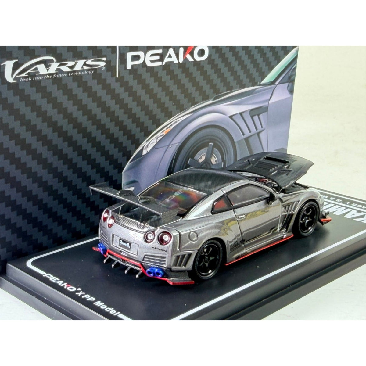 Peako - Pre-Order - NISSAN R35 GT-R KAMIKAZE R, Grey - PEA64-R35V-GRY