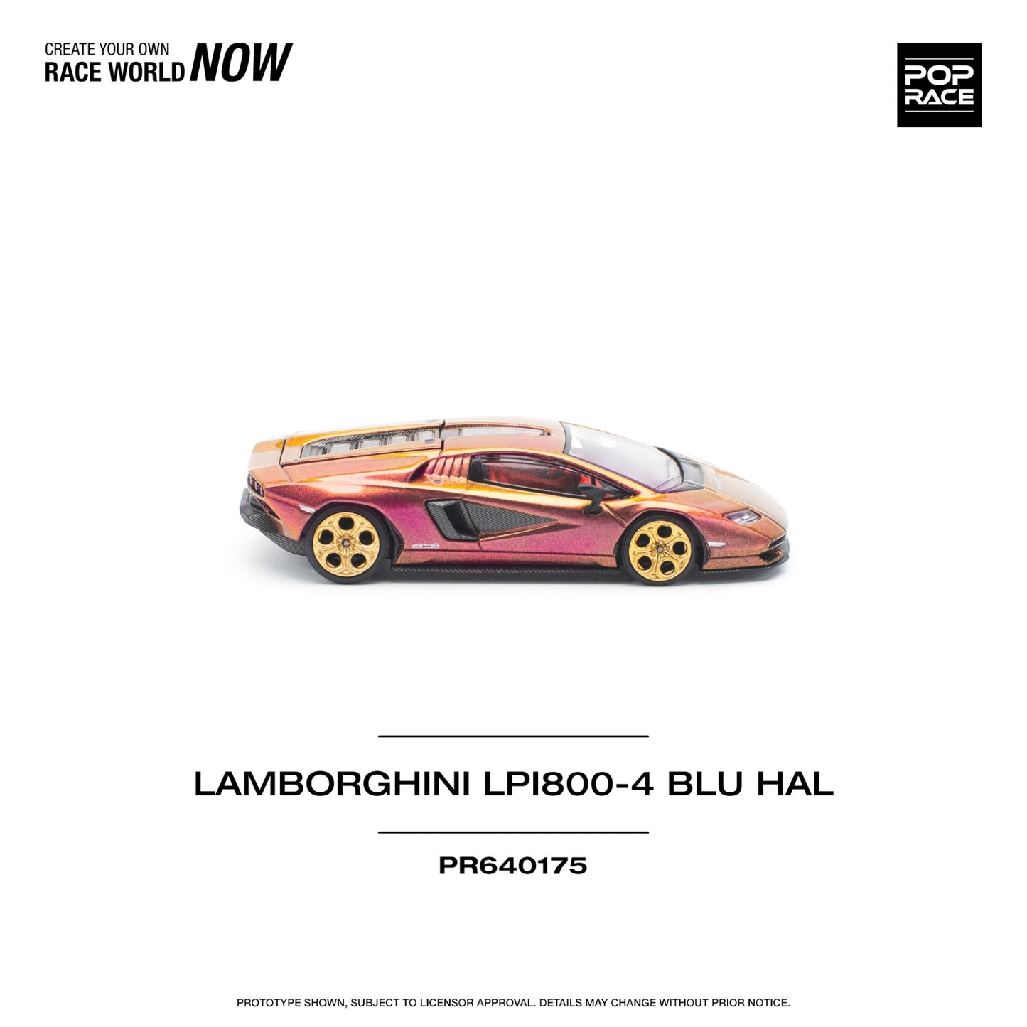 Pop Race - Pre-Order - Lamborghini LPI800-4 Blu Hal - PR640175