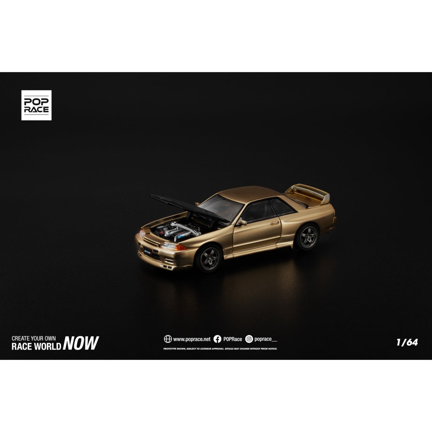 Pop-Race - Nissan Skyline GT-R R32 Gold | 2025 Tokyo Auto Salon - PR640190