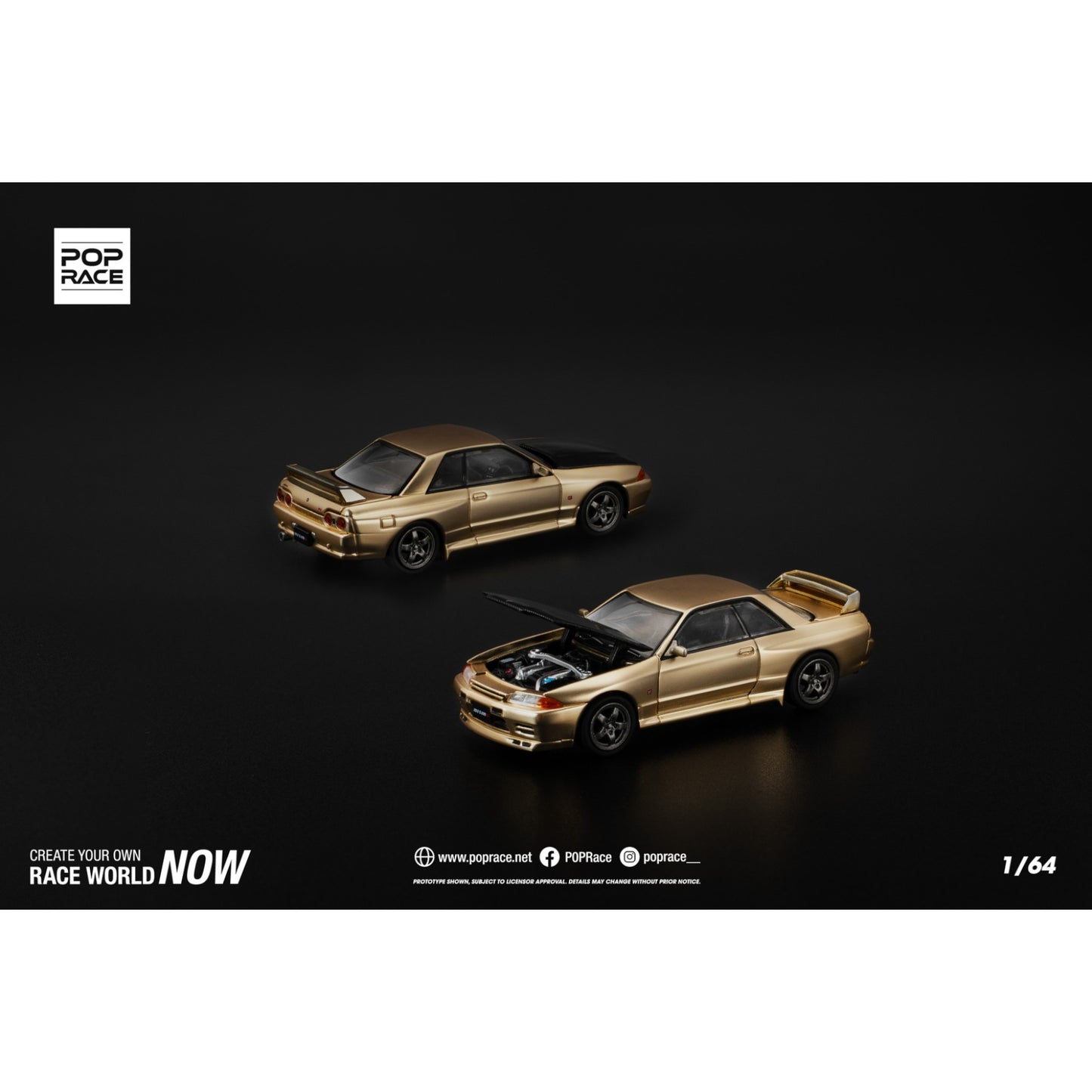 Pop-Race - Nissan Skyline GT-R R32 Gold | 2025 Tokyo Auto Salon - PR640190