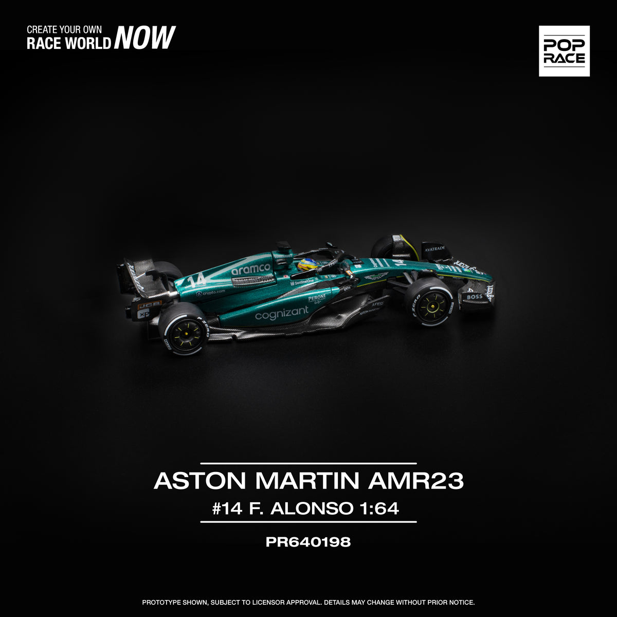 Pop Race - Pre-Order - Aston Martin AMR23 #14 Fernando Alonso - PR640198