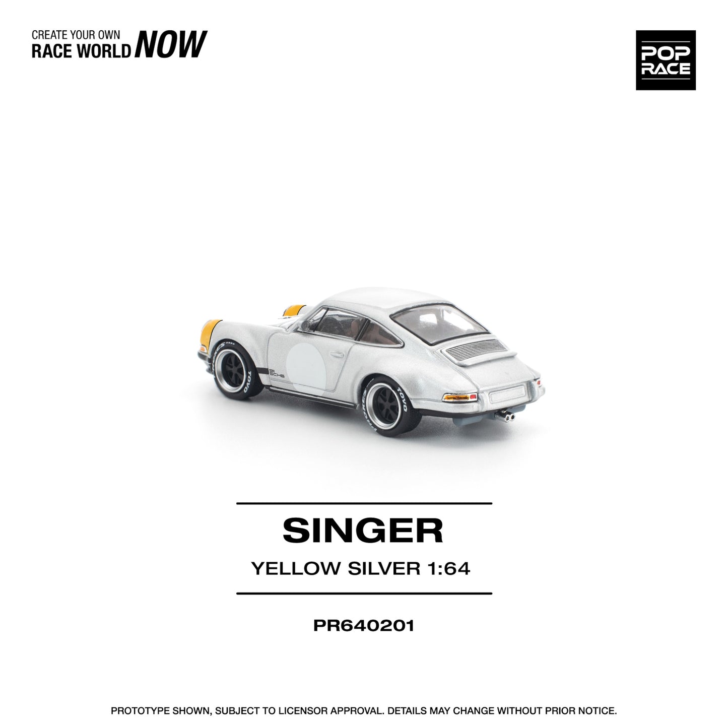 Pop Race - Pre-Order - Singer Yellow/Silver - PR640201