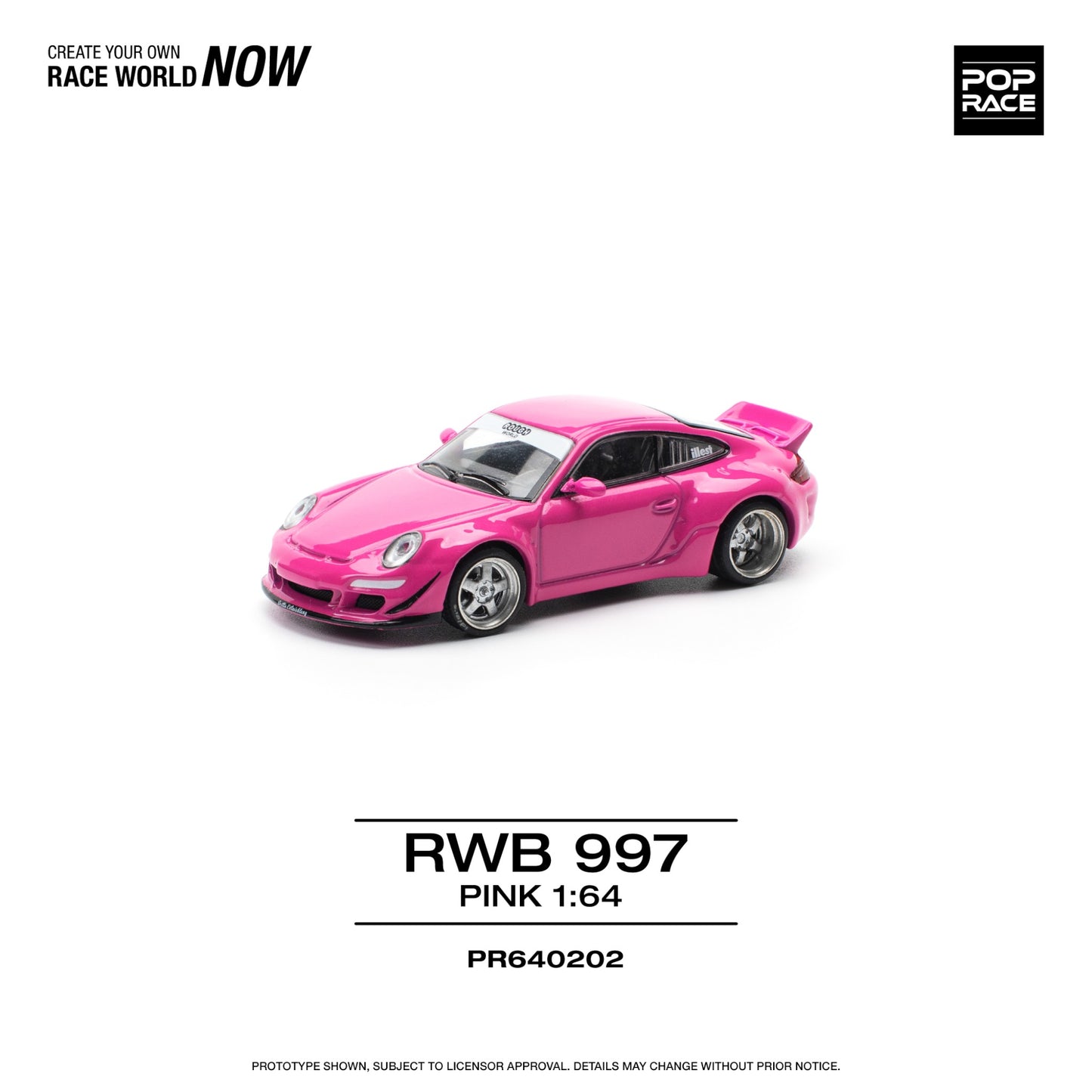 Pop Race - Pre-Order - Porsche RWB 997, pink - PR640202