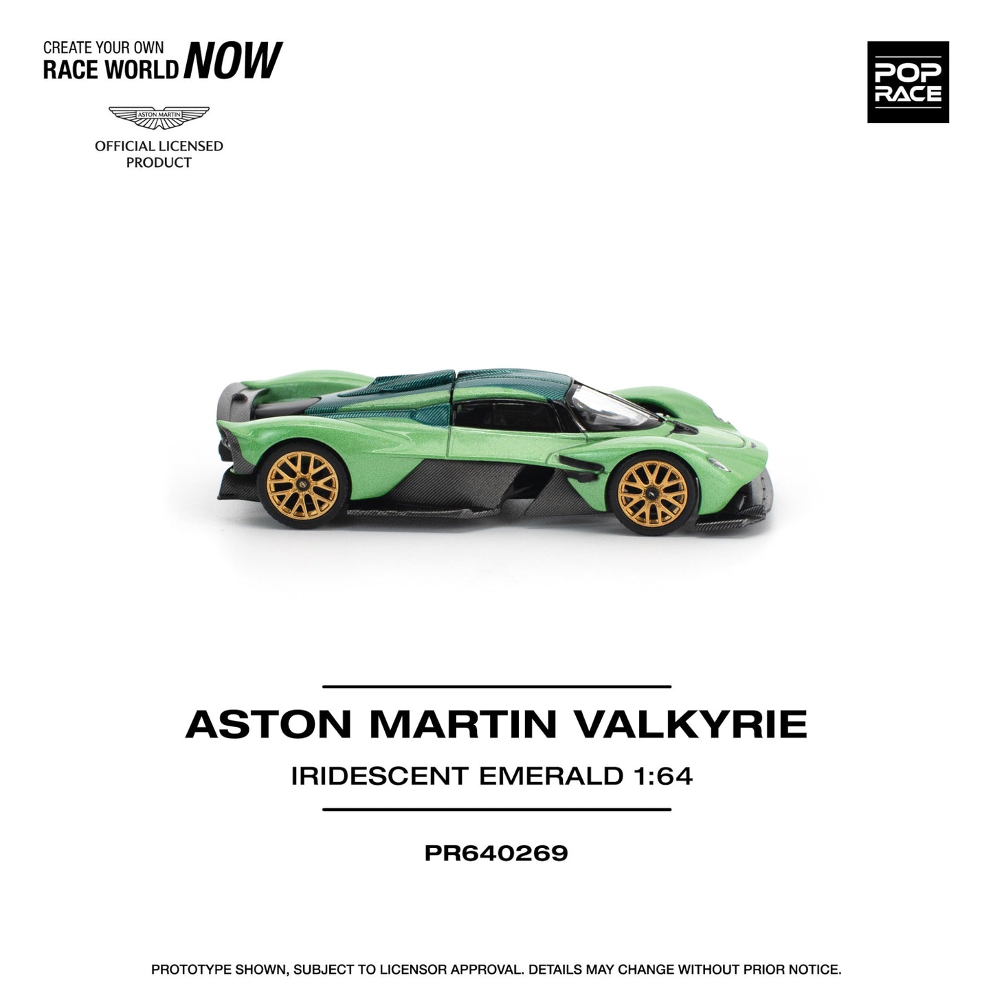 Pop Race - Pre-Order - Aston Martin Valkyrie, Iridescent emerald - PR640269