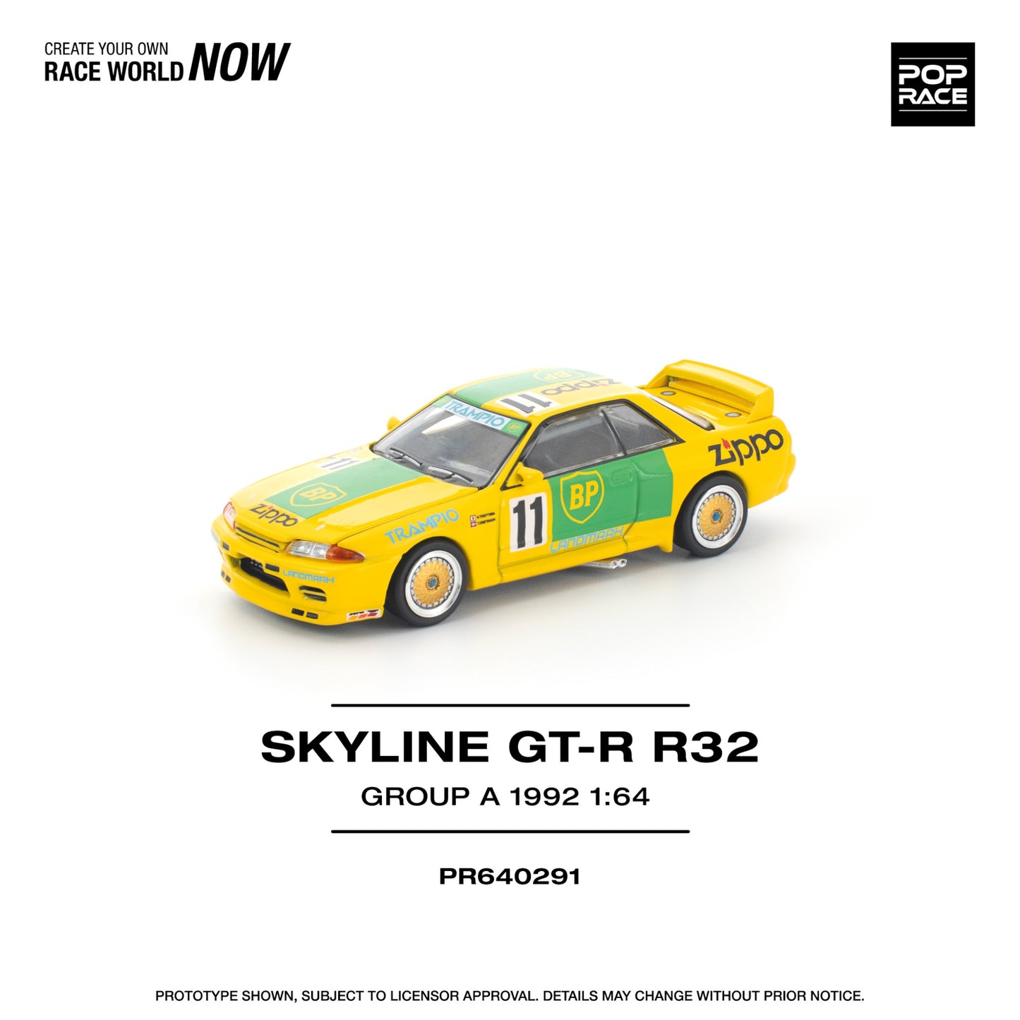 Pop Race - Pre-Order - Skyline GT-R R32 JTC GROUP A 1992 - PR640291