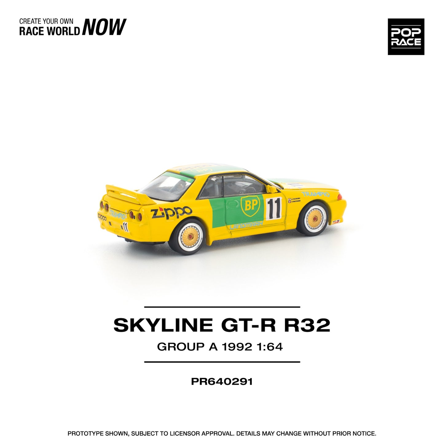 Pop Race - Pre-Order - Skyline GT-R R32 JTC GROUP A 1992 - PR640291