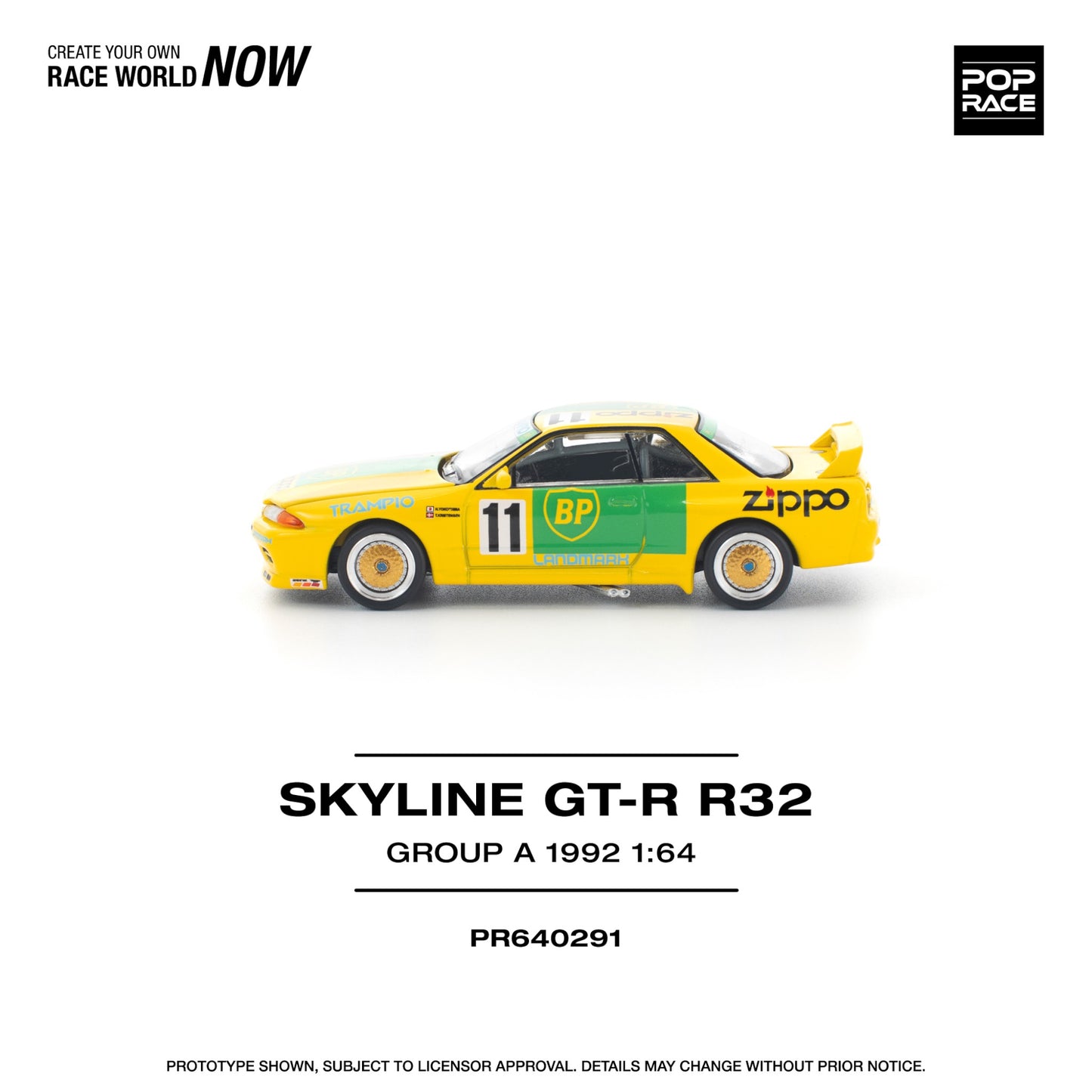 Pop Race - Pre-Order - Skyline GT-R R32 JTC GROUP A 1992 - PR640291