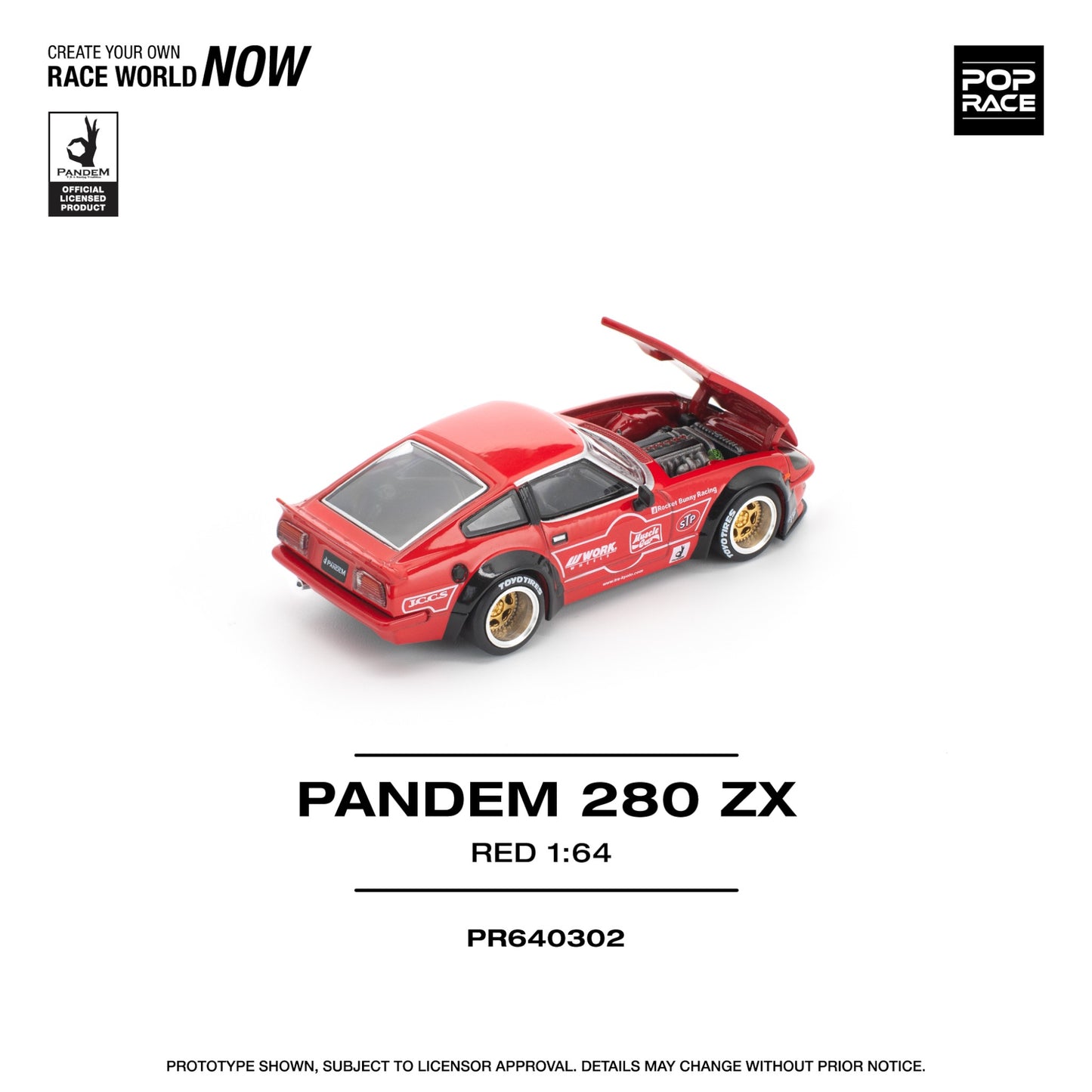 Pop Race - Pre-Order - Pandem 280 ZX, red - PR640302