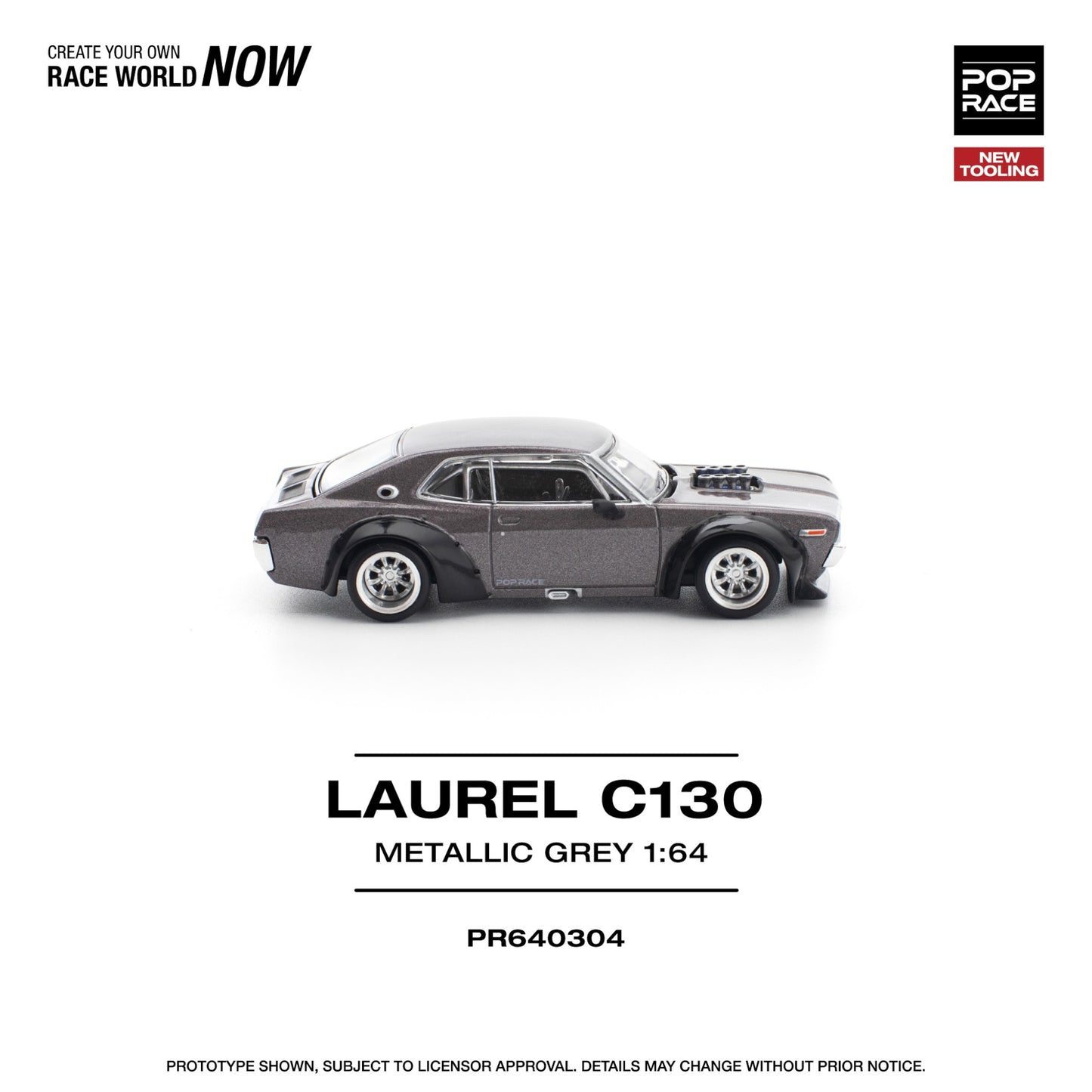Pop Race - Pre-Order - Aurel C130 Metallic Grey - PR640304