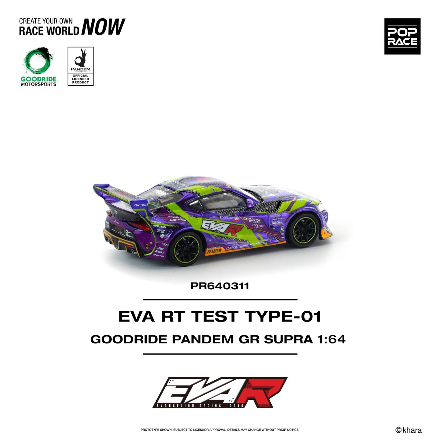 Pop Race - Pre-Order - EVA RT TEST TYPE-01 GOODRIDE PANDEM GR SUPRA - PR640311